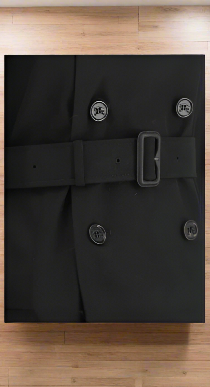 BURBERRY women's black double breasted jacket
