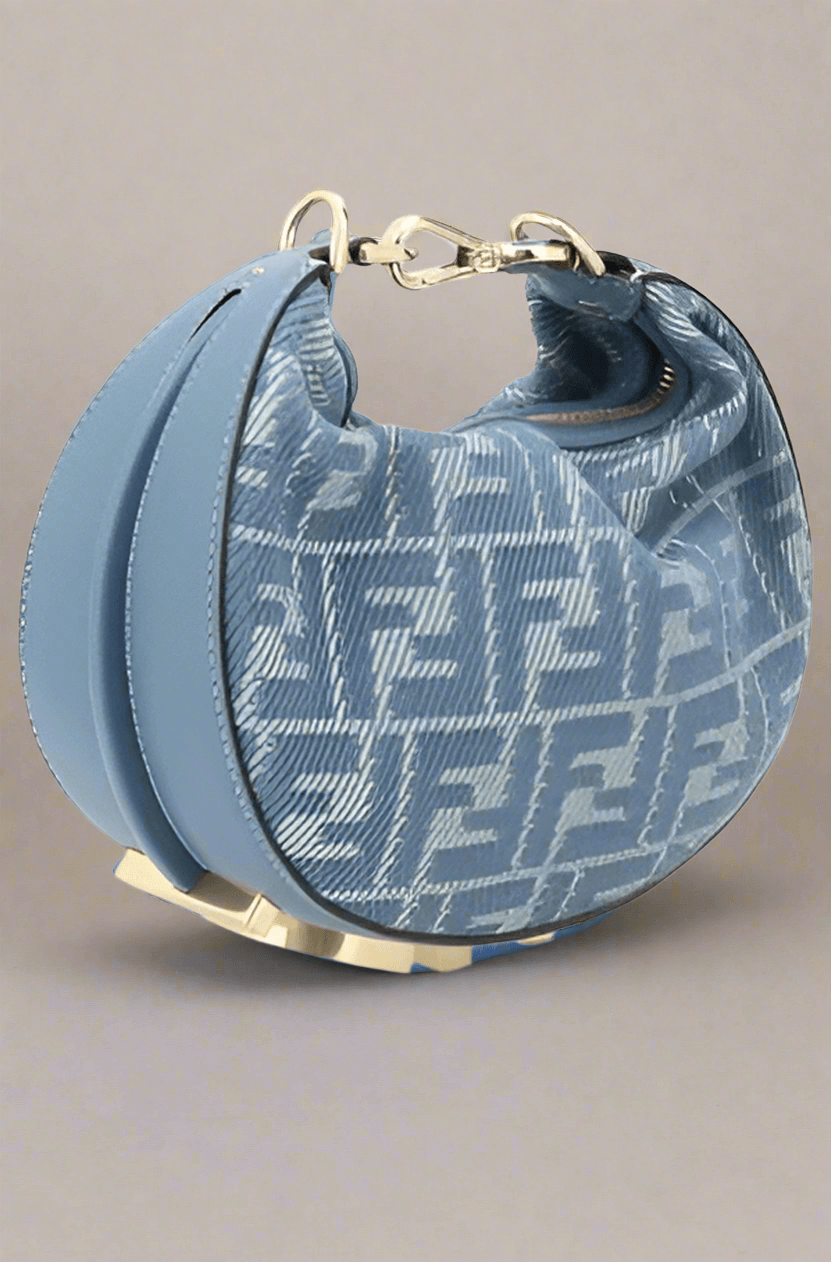FENDI blue monogram handbag