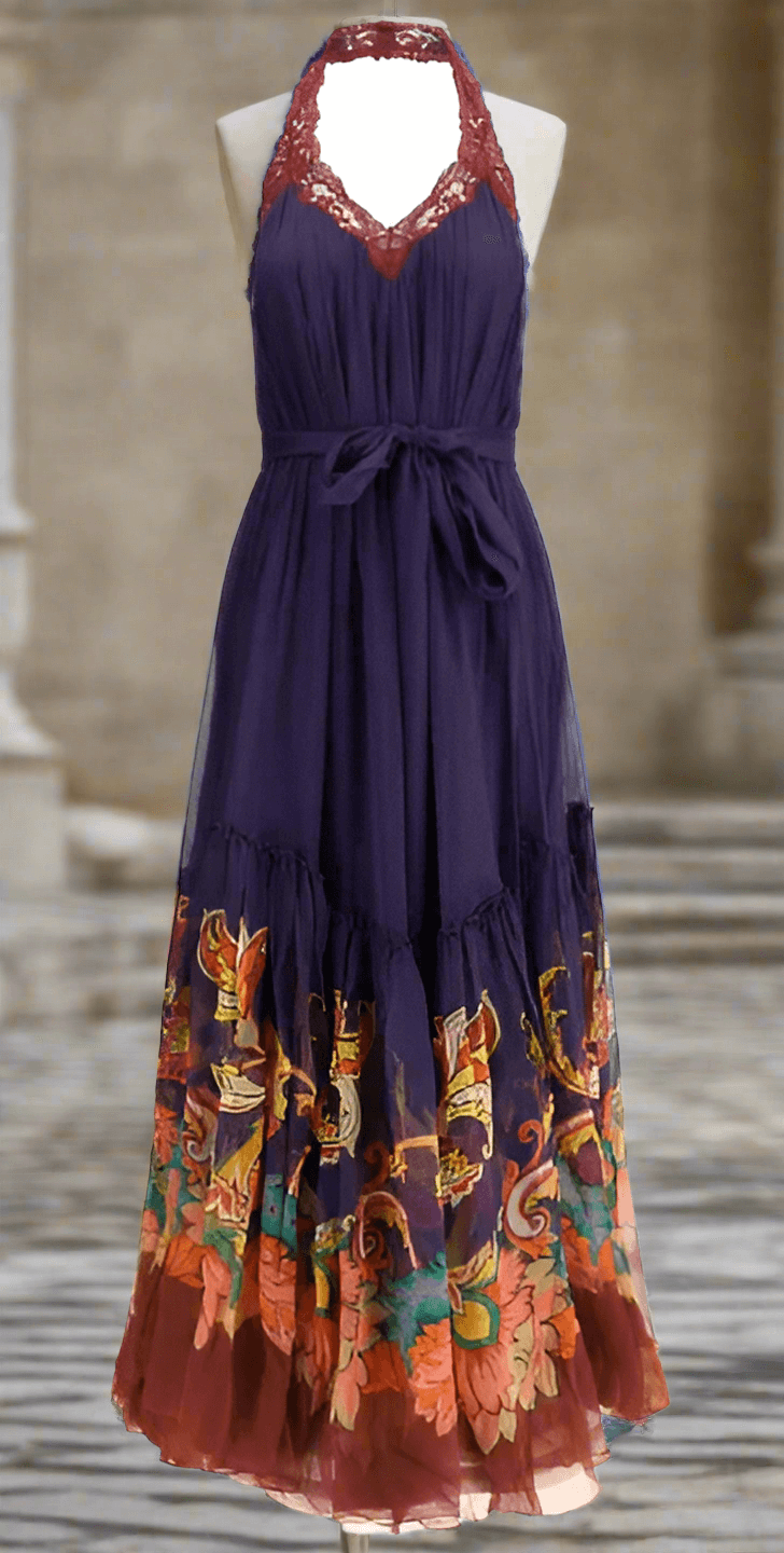 ETRO SILK LONG DRESS