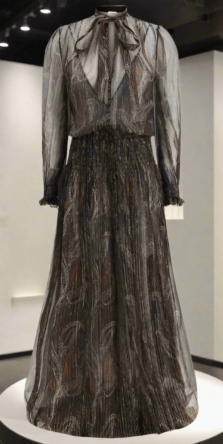 Saint Laurent LONG LAVALLIÈRE DRESS