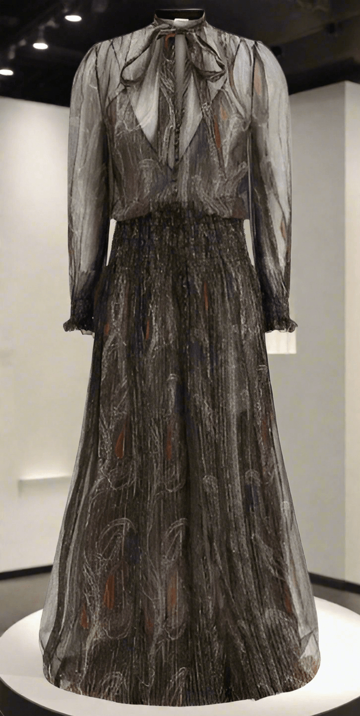 Saint Laurent LONG LAVALLIÈRE DRESS