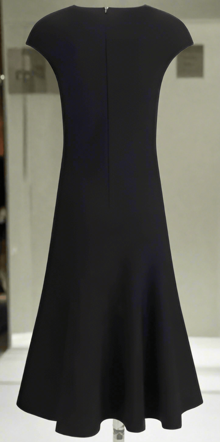 Alexander McQueen black FLARED MINI DRESS