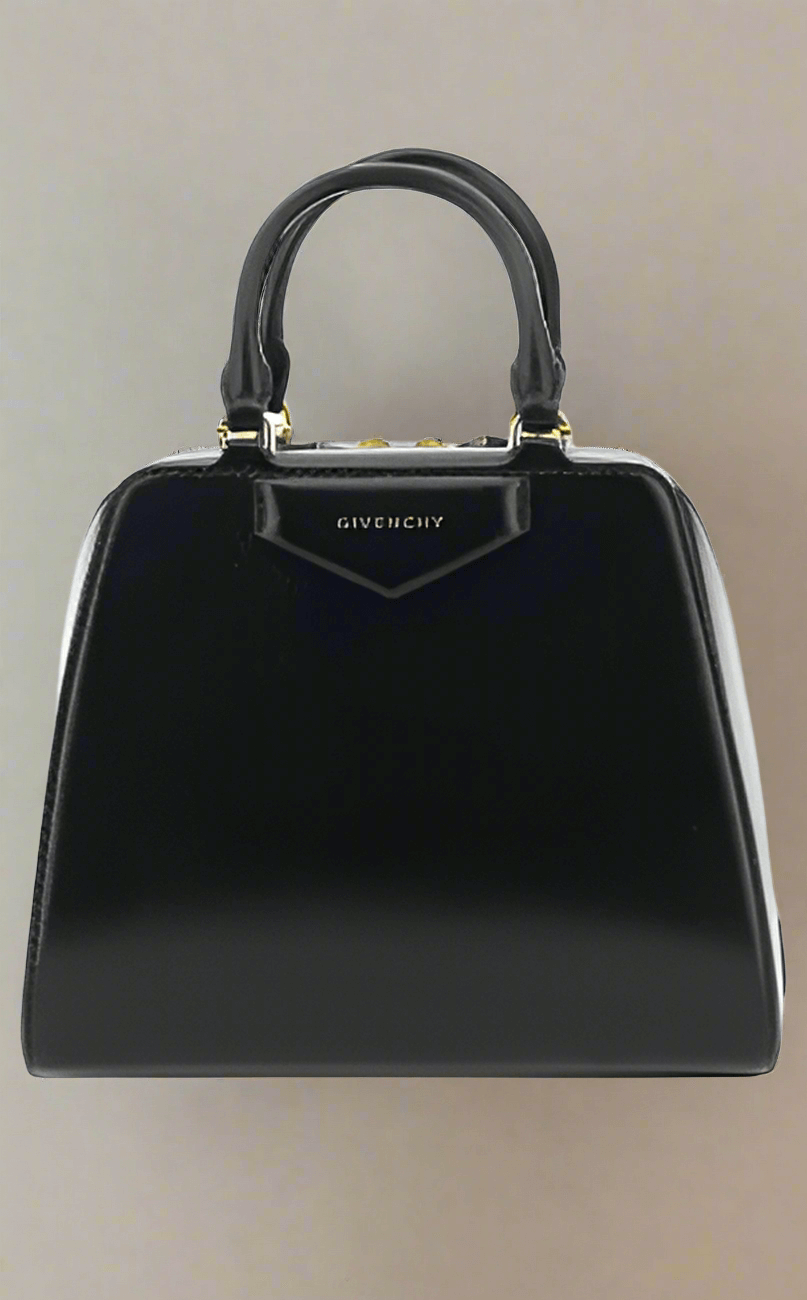 GIVENCHY BLACK ANTIGONA CUBE MINI HANDBAG