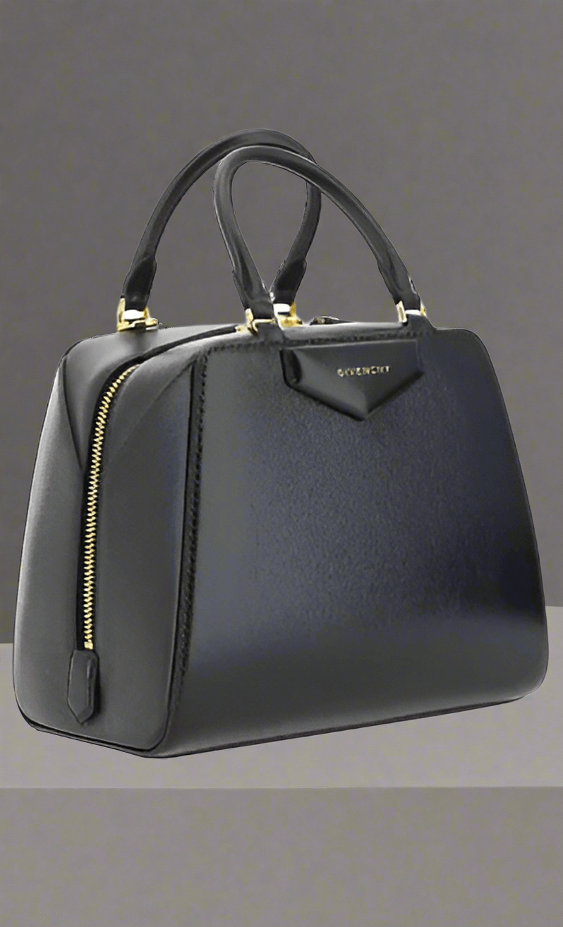 GIVENCHY BLACK ANTIGONA CUBE MINI HANDBAG