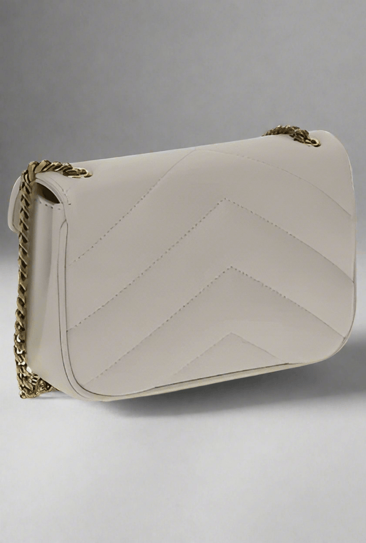 Saint Laurent white LOU LOU SHOULDER BAG