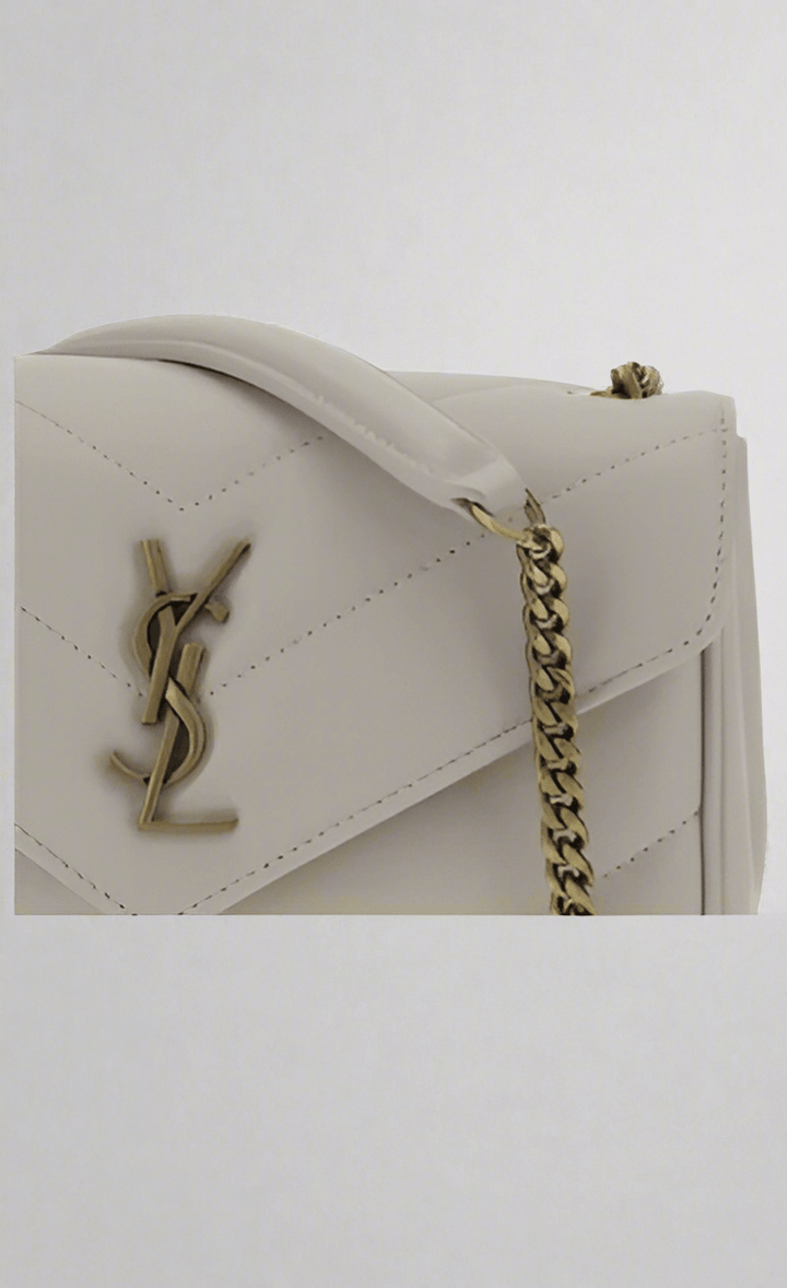 Saint Laurent white LOU LOU SHOULDER BAG