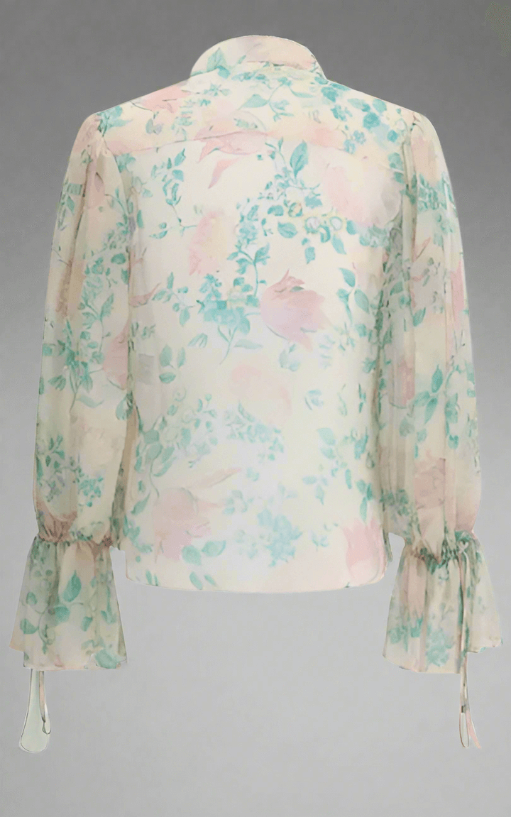 Chloé Sheer floral silk Blouse