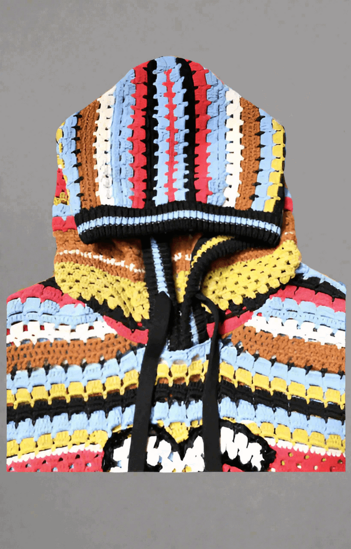 Dolce & Gabbana men's Multicolor Cotton Hooded Pullover Sweater