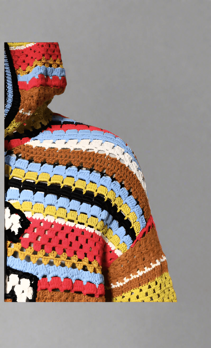 Dolce & Gabbana men's Multicolor Cotton Hooded Pullover Sweater
