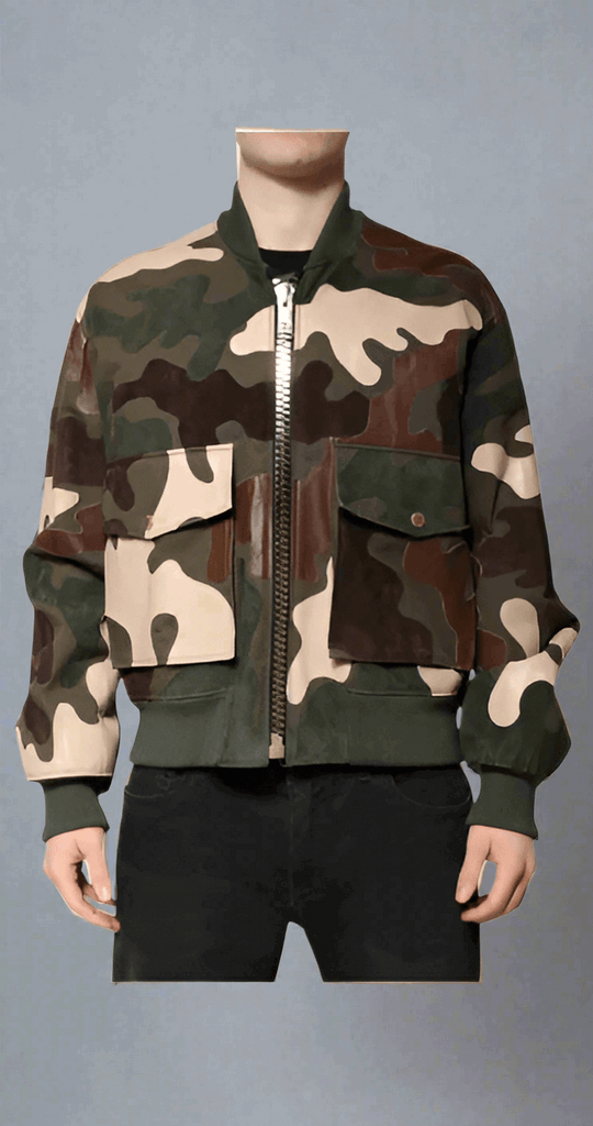 【DOLCE＆GABBANA】カモフラージュ柄コットンサファリジャケット Dolce & Gabbana Multicolor Cotton Bomber Full Zip Jacket