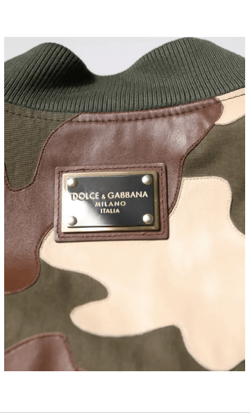 Dolce & Gabbana Multicolor Cotton Bomber Full Zip Jacket