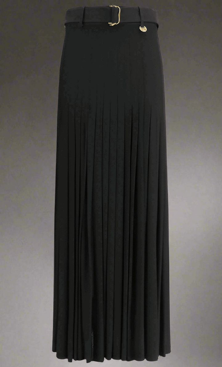 Burberry black Pleated midi Skirt