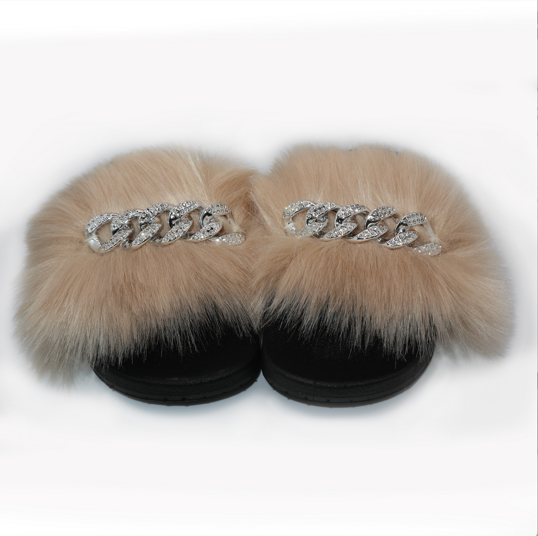 Michaela V Pupa Slippers — Tan