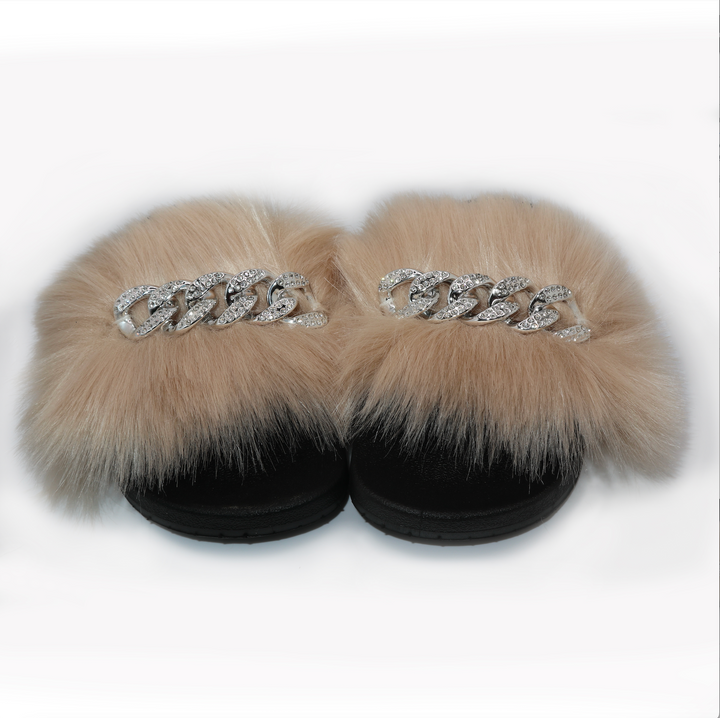 Michaela V Pupa Slippers — Tan