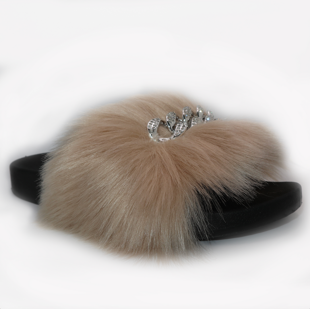 Michaela V Pupa Slippers — Tan