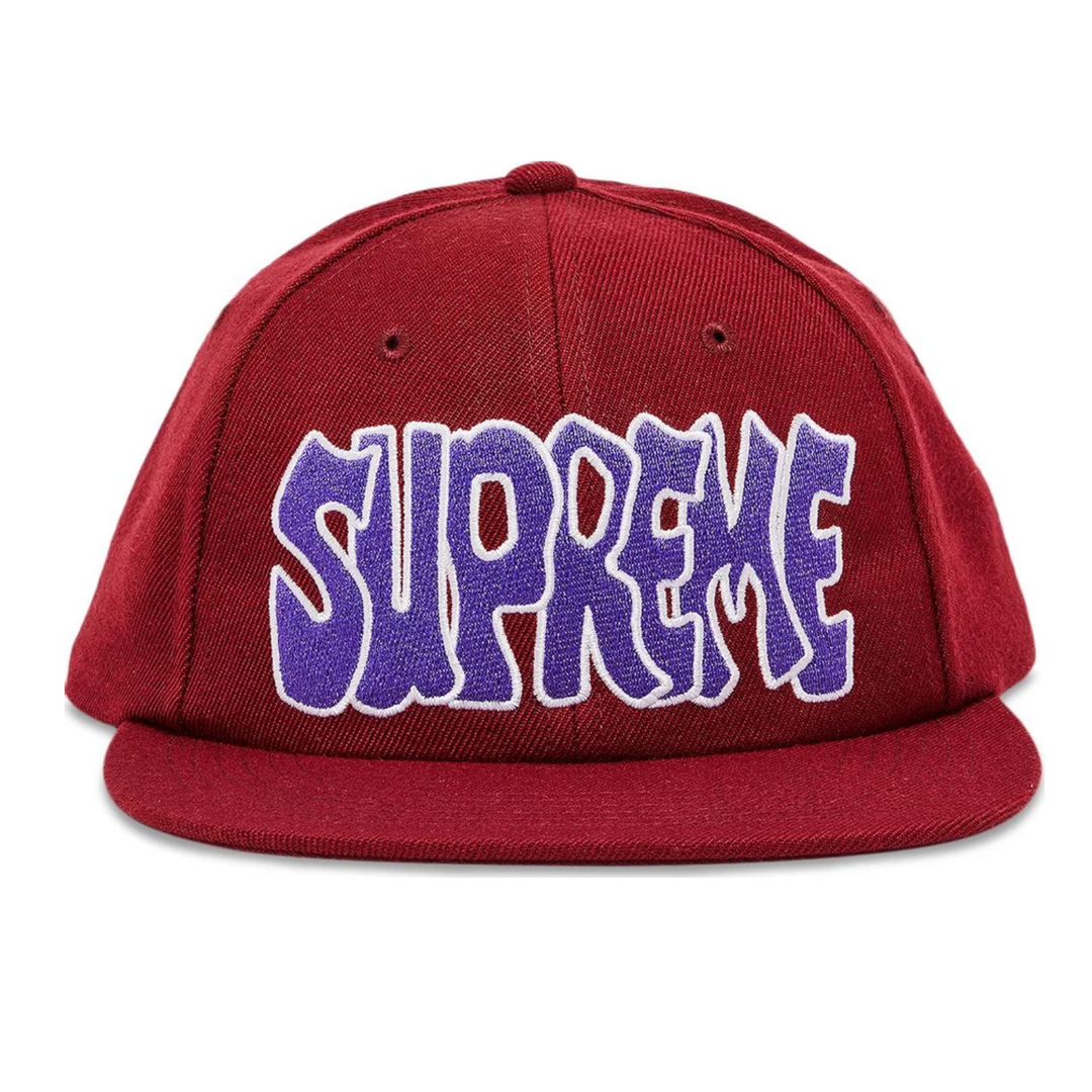 Supreme Creep 6 Panel Snapback Burgundy