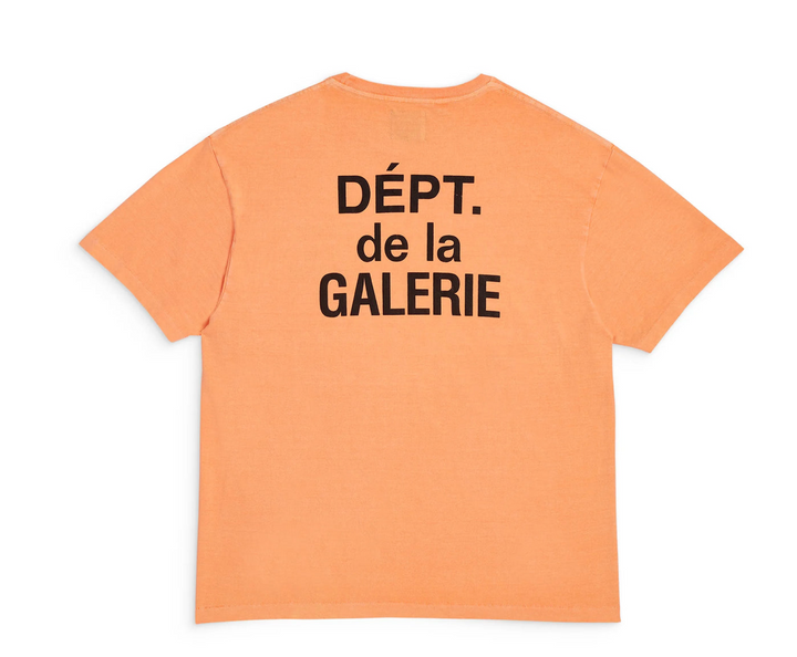 Gallery Dept. Black French Logo Tee Orange