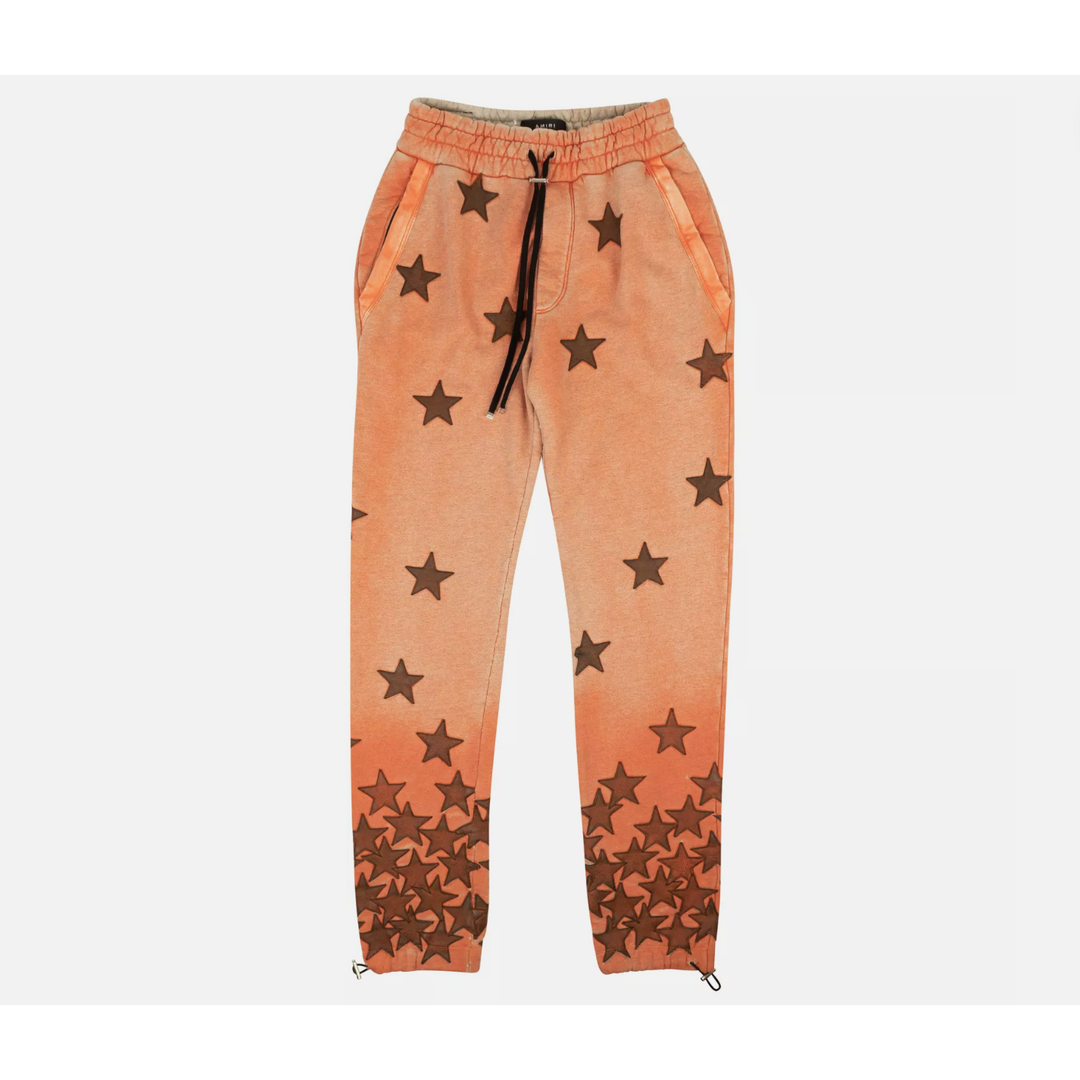 Amiri Orange Chemist Star Sweatpants