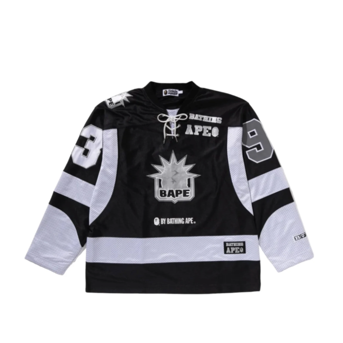 Bape Multi Logo Relaxed Fit Hockey Jersey