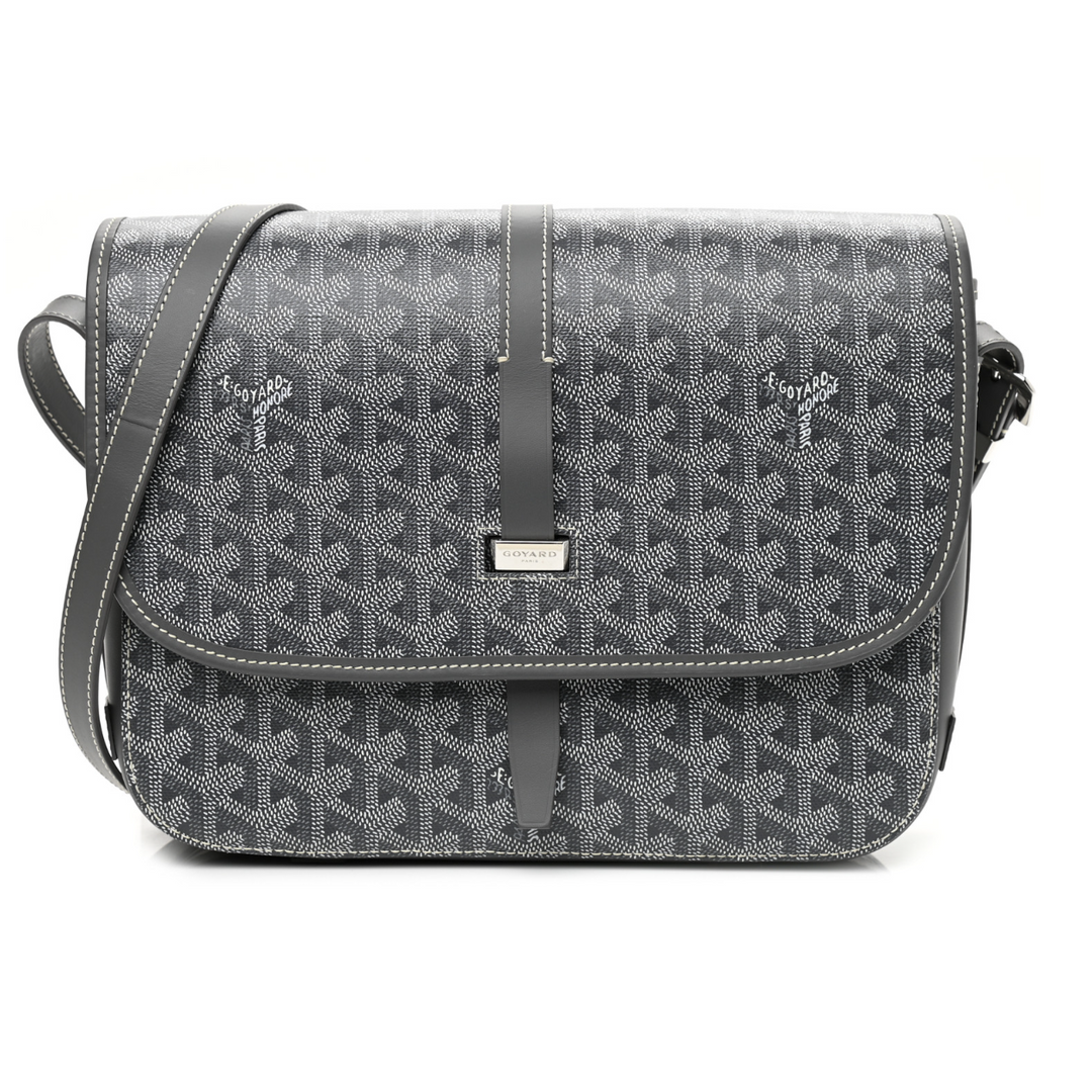 Goyard Goyardine Belvedere II MM Messenger Bag Grey