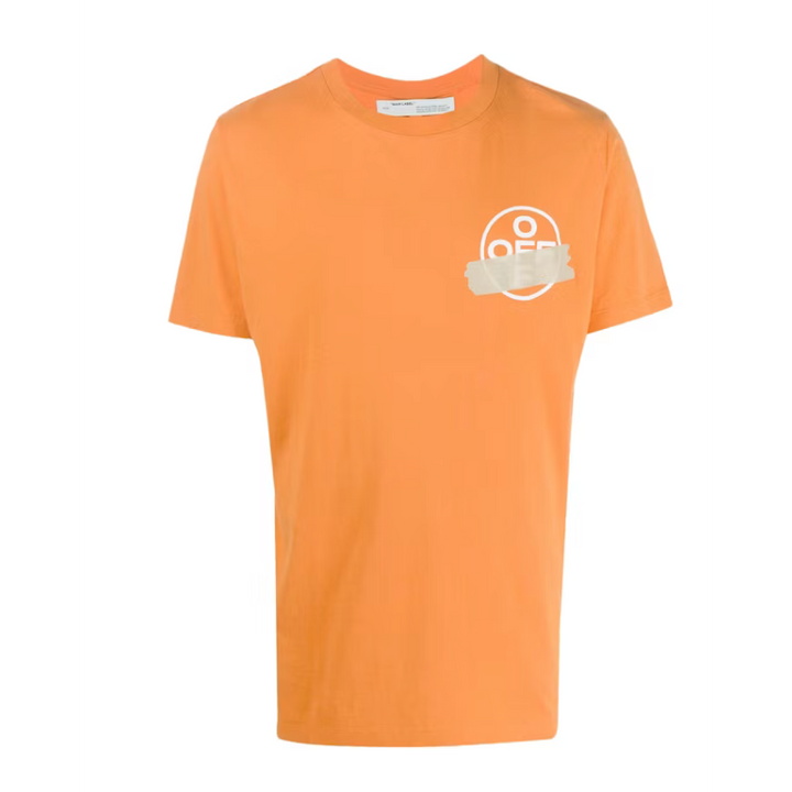OFF-WHITE Slim Fit Tape Arrows T-shirt Orange/Beige