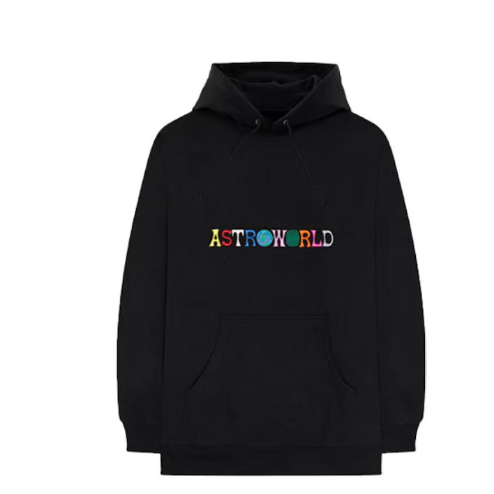 Travis Scott Astroworld Logo Hoodie Black