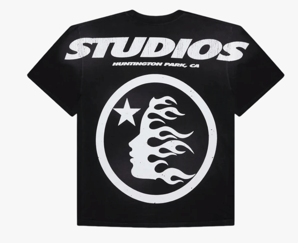 Hellstar Studios Cartoon Logo T Shirt (Black/Yellow)