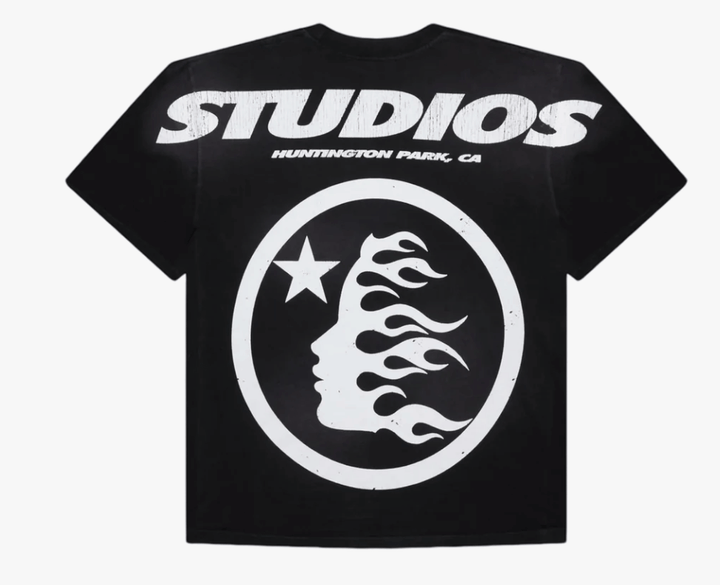 Hellstar Studios Cartoon Logo T Shirt (Black/Yellow)