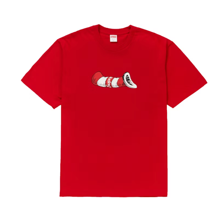 Supreme Cat in the Hat Tee Red