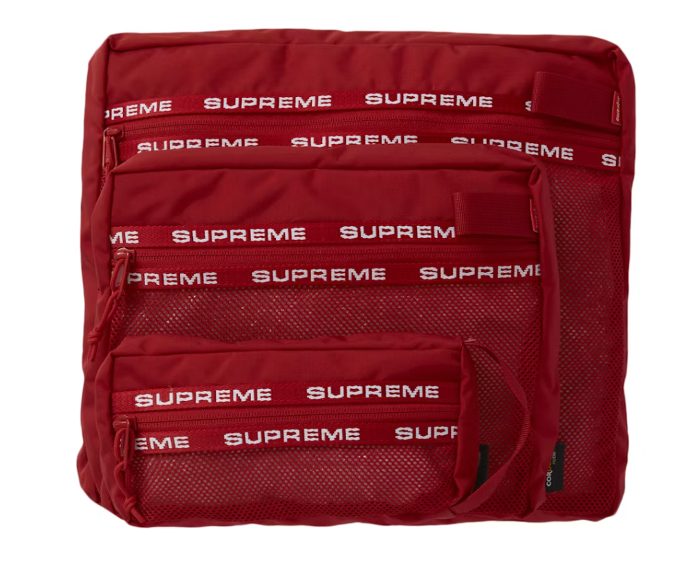 Supreme Organizer Pouch Set Red