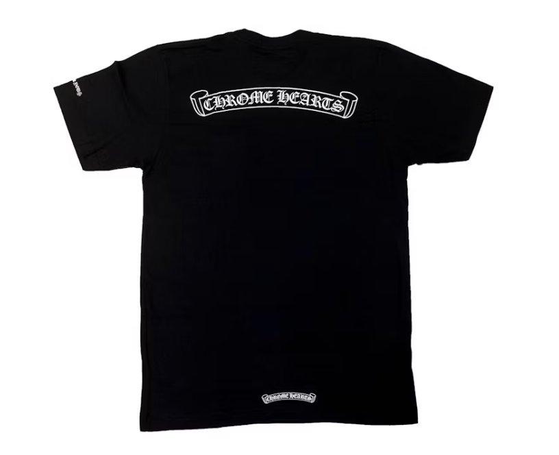 Chrome Hearts Scroll Logo Pocket T-shirt - Black