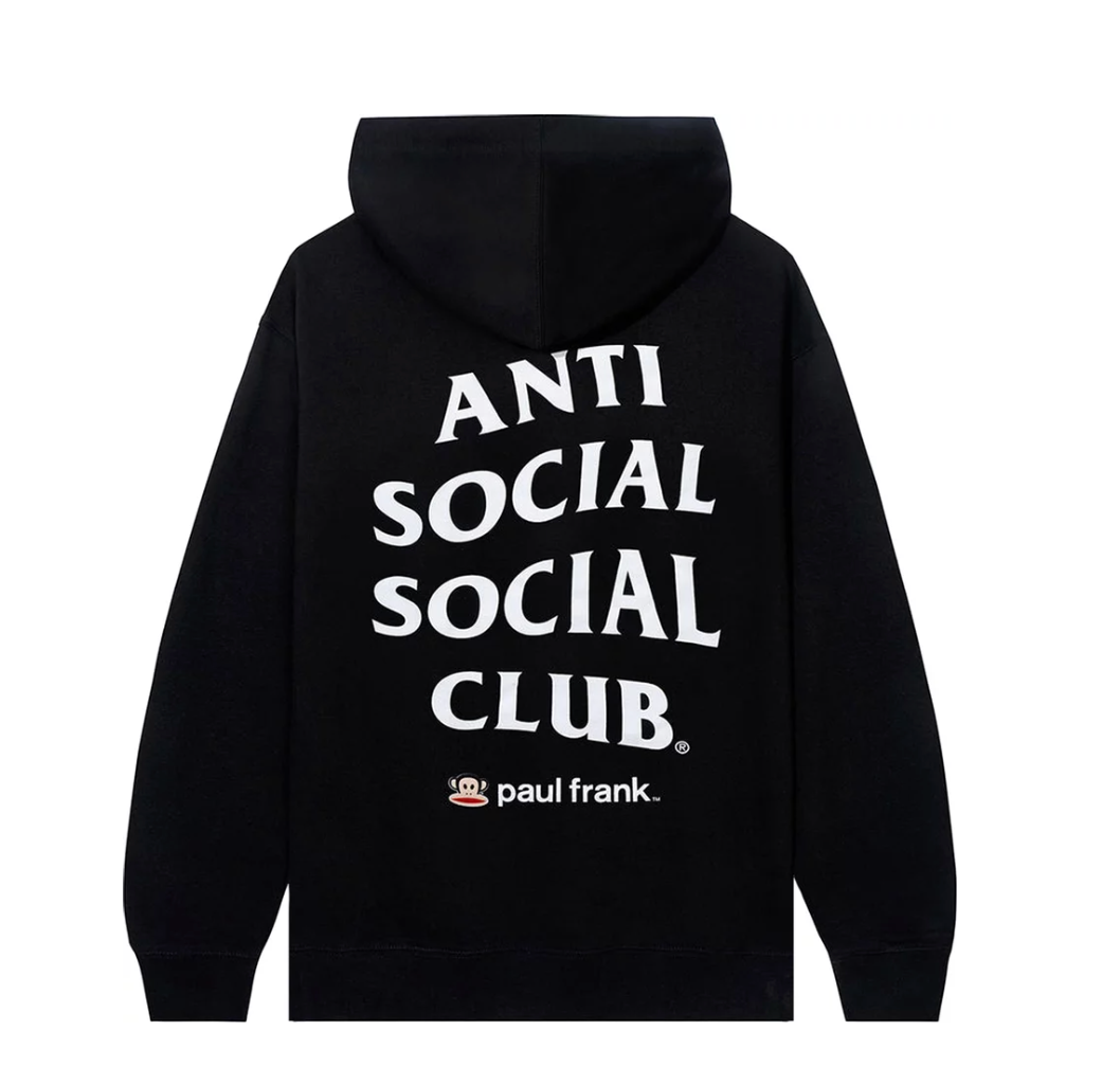 Anti Social Social Club x Paul Frank Hoodie Black