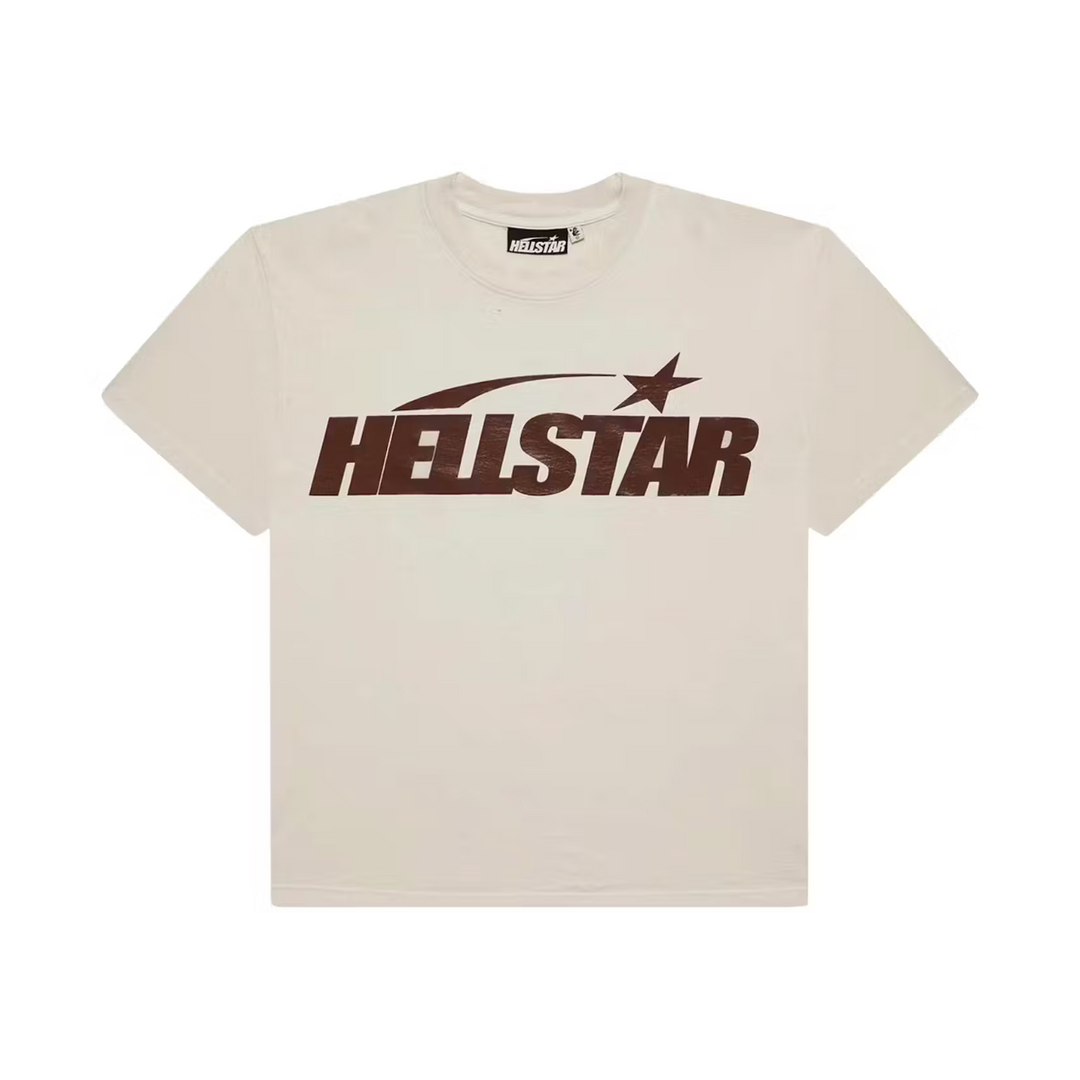 Hellstar Classic T-shirt (Regular Print) White/Brown