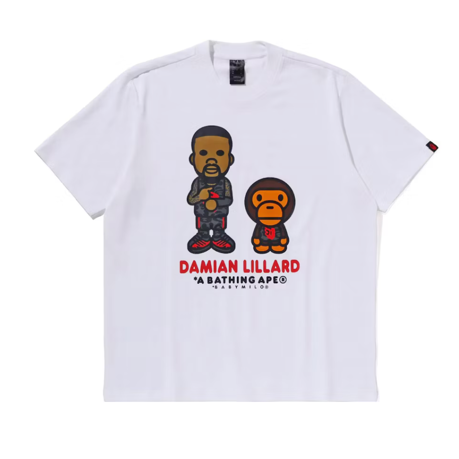 BAPE x adidas Dame Baby Milo Tee White