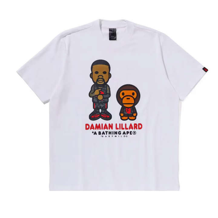 BAPE x adidas Dame Baby Milo Tee White