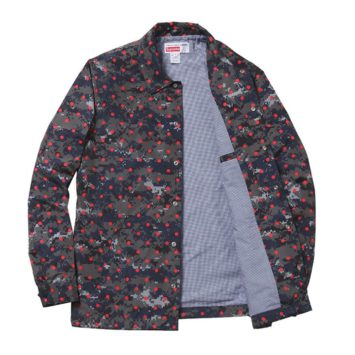 Supreme x Comme des Garcons Digi Camo Coach Jacket Black
