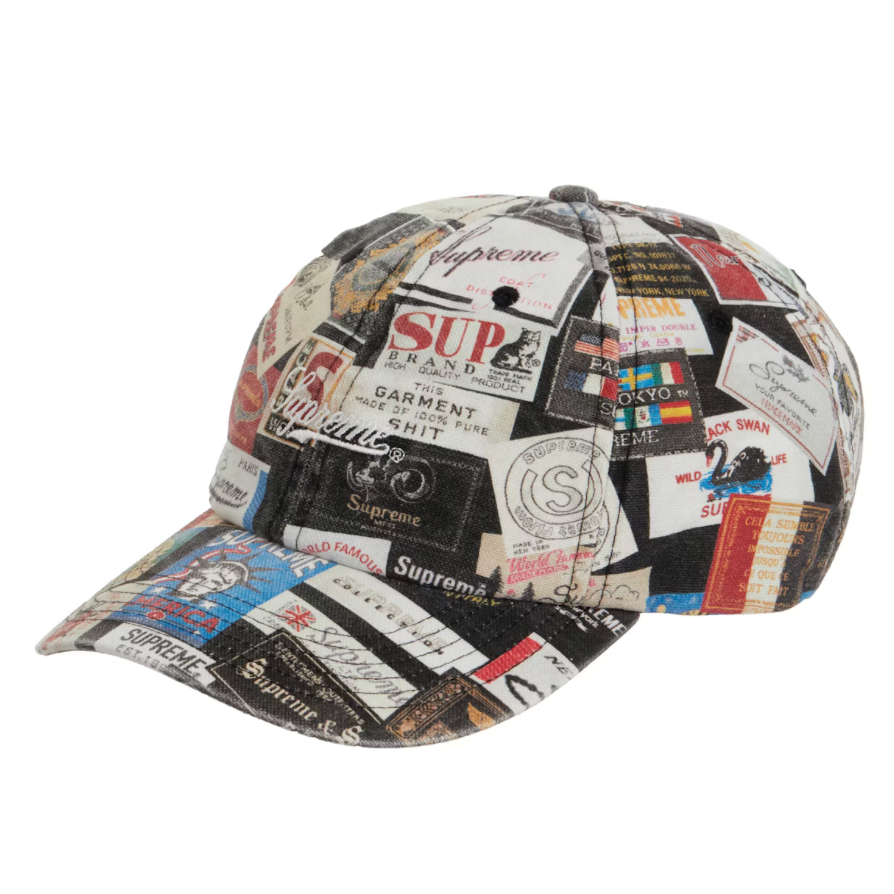 Supreme Labels 6 Panel Hat