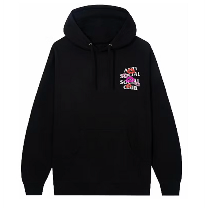 Anti Social Social Club Your Kiss Hoodie Black