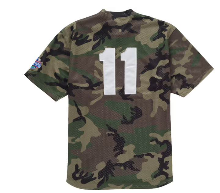 Supreme S Logo Baseball Henley Camo