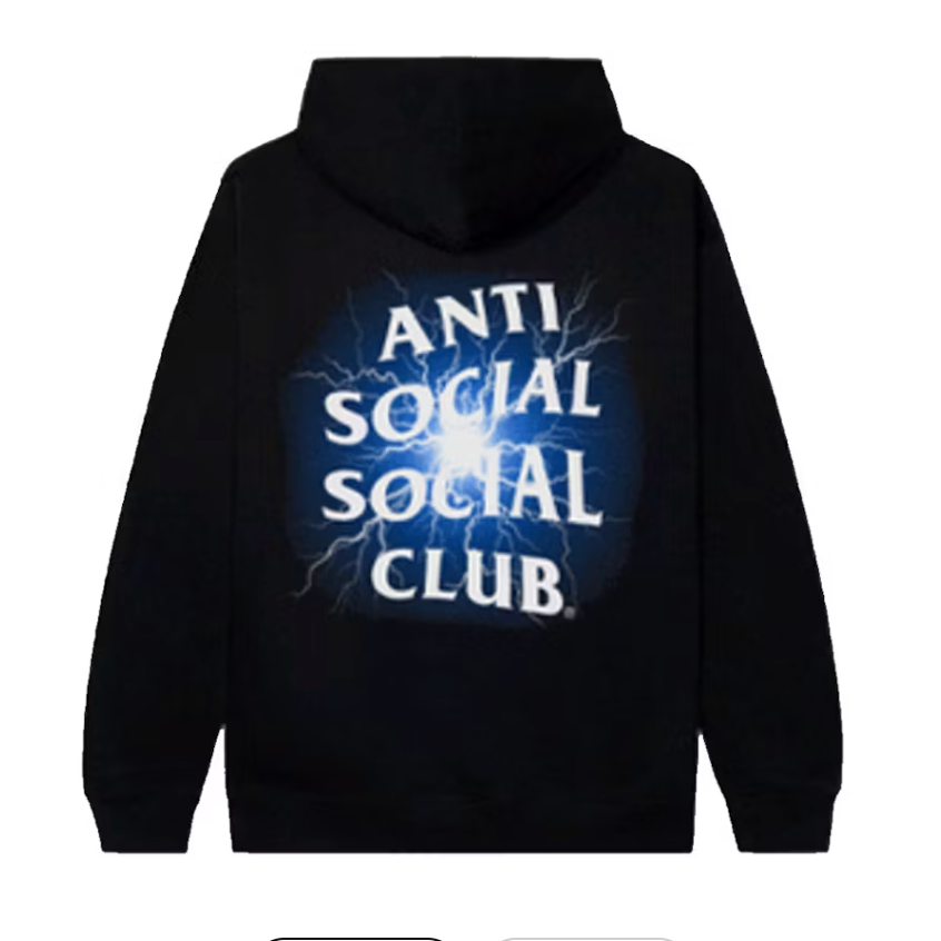 Anti Social Social Club Pain Hoodie (Black/Glow in Dark)