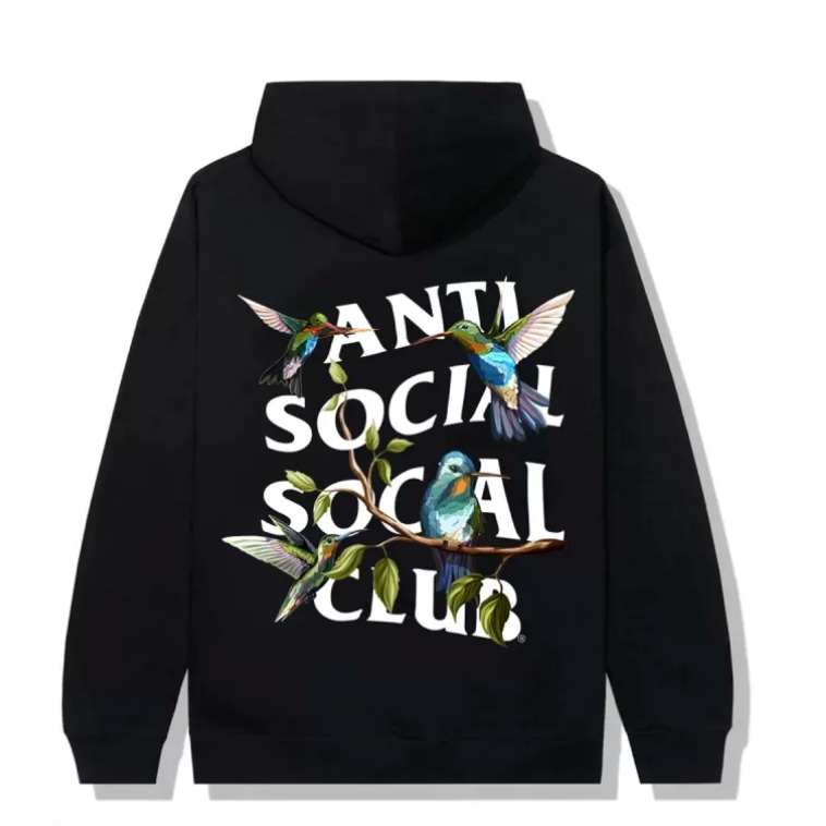 Anti Social Social Club 'Hummingbird' Hoodie 'Black'