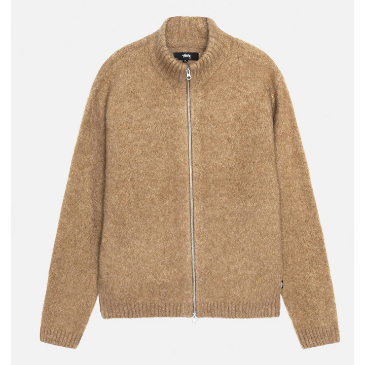 Stussy Full Zip Brushed Merino Sweater
