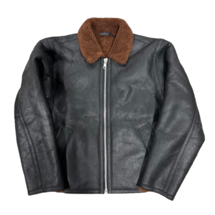 Stussy Shearling Fur Jacket (Dark Brown)