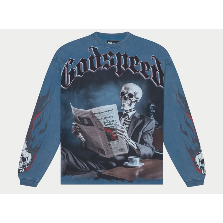 Godspeed Black Monday LS T-Shirt (True Blue)