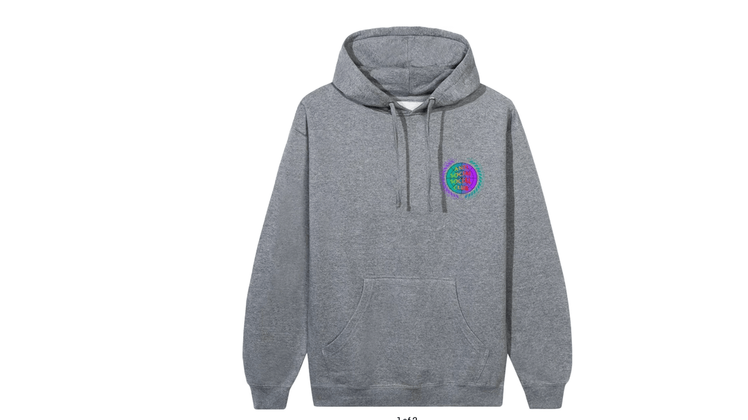 Anti Social Social Club New World Boredom Hoodie 'Gunmetal Heather' - Grey