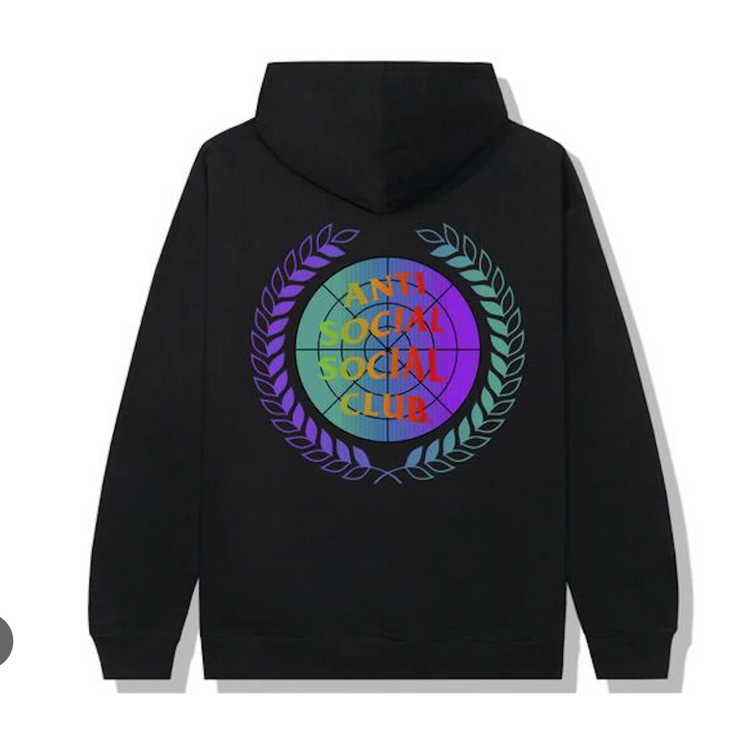 Anti Social Social Club New World Boredom Hoodie 'Gunmetal Heather' - Black