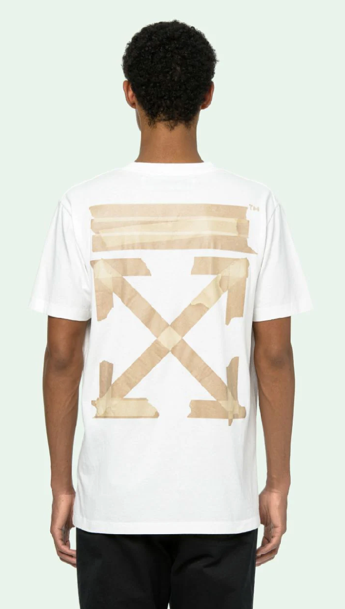 OFF-WHITE Slim Fit Tape Arrows T-shirt White/Beige