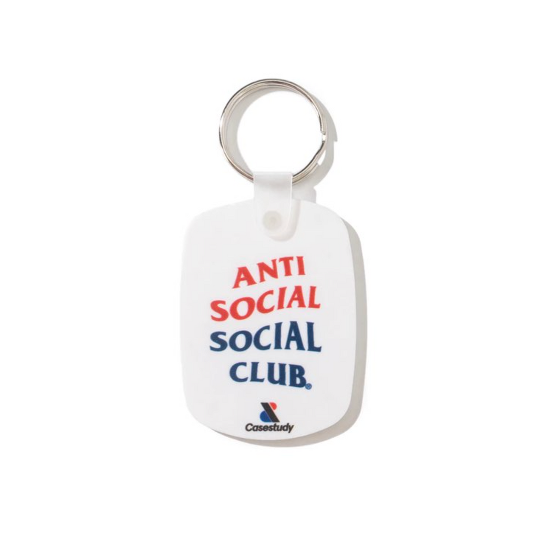 Anti Social Social Club ASSC Keychain White