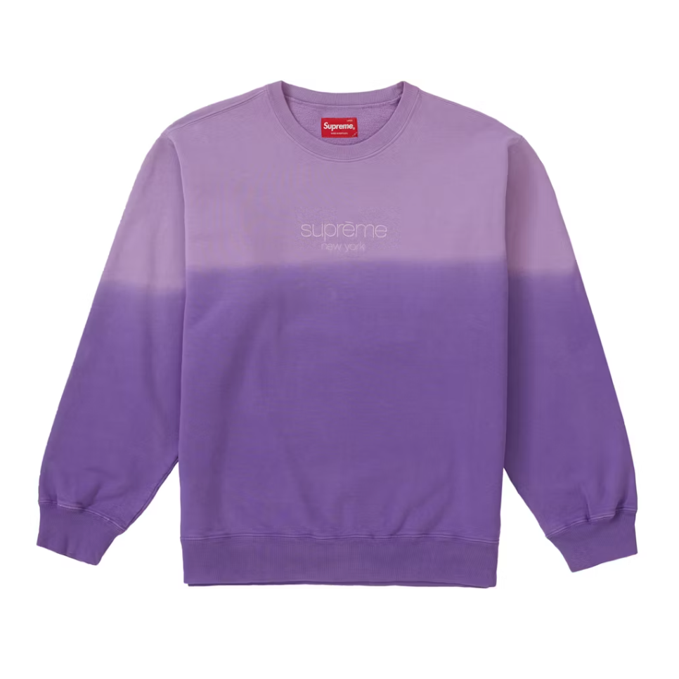 Supreme Dipped Crewneck Purple