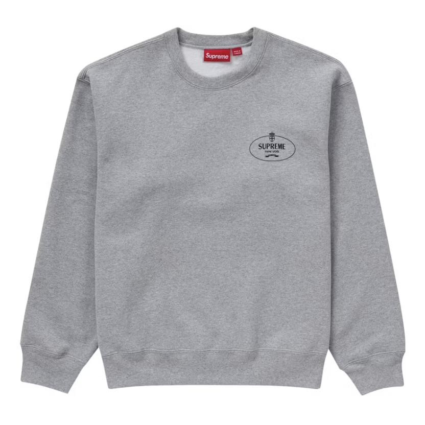 Supreme Crest Crewneck (FW24) Ash Grey